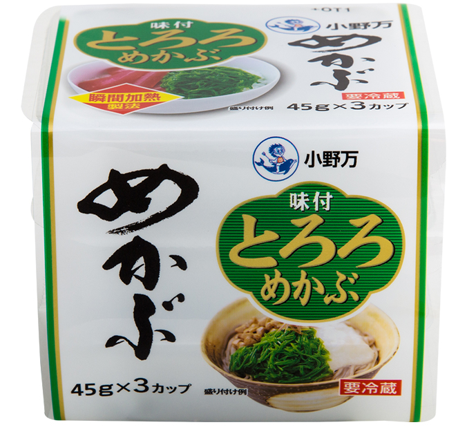 画像:味付とろろめかぶ 内容量／135g（45g×3P）